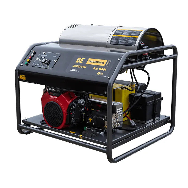 BE Power 3,500 PSI Truck Mount Hot Water Gas Pressure Washer - Honda GX690