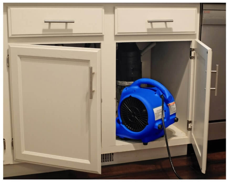 Omni Dry Air Mover in blue Lifestyle