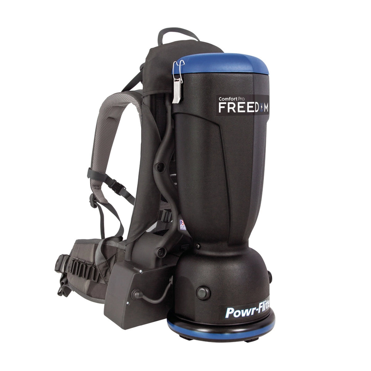 Powr-Flite Premium Comfort Pro Cordless Backpack Vacuum - Left Angle View