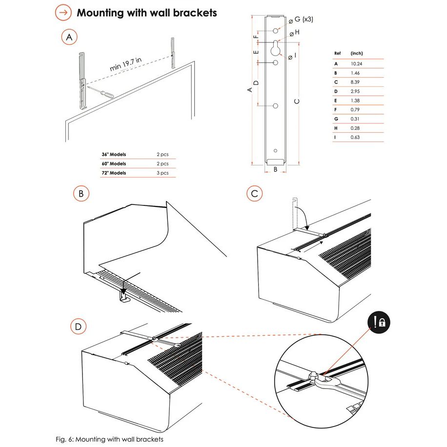 Schwank Select10 36 Air Curtain Ambient 230V Single Phase 859 CFM_AC-KA35-23_Mounting